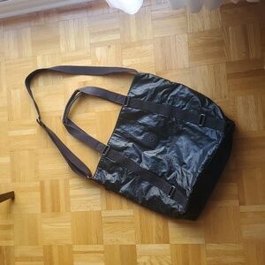 Kipling Large Black Travel Tote Crossbody Shoulder Bag